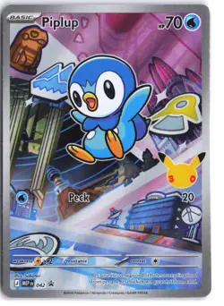 Piplup 042 Holo Promo ME: Mega Evolution Promo Pokemon NM - Image 1