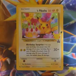 Birthday Pikachu Promo Holo 50 HP - Image 1