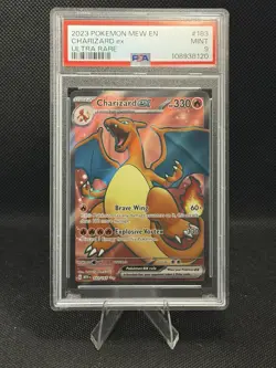 2023 Pokemon Mew EN-151 Charizard EX Ultra Rare PSA 9 #183 - Image 1