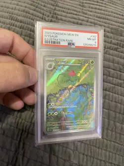 Pokemon Ivysaur 167/165 Sv: Scarlet & Violet 151 Illustration Rare Holo PSA 8 - Image 1