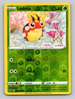 Ledyba 004/198 Common Chilling Reign Pokemon Reverse Holo LP - Image 1