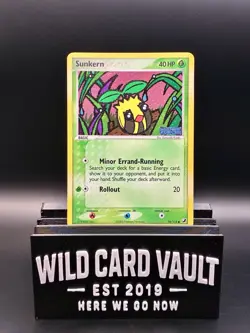 SUNKERN 2005 POKEMON EX UNSEEN FORCES COMMON REVERSE HOLO 76/115 Q3205 - Image 1