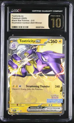 2025 Toxtricity ex Illustration Contest Winner CGC Pristine 10 #215 - Image 1