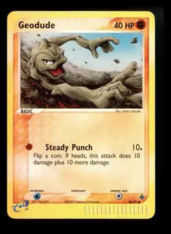 Geodude 56/97 EX Dragon 2003 Reverse Holo e-Series Pokemon Card TCG - Image 1