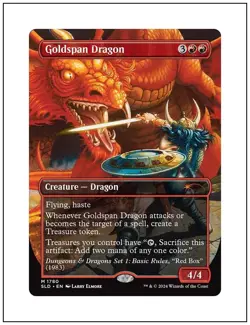 1x Goldspan Dragon, 1780 - D&D Secret Lair Drop, Non-Foil, Magic MTG NM - Image 1