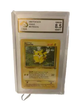 💥CGA 8.5 Pikachu 1999 Pokemon Card Game Jungle Wizard 60/64 Non Holo - Image 1