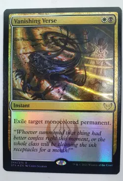 MTG Vanishing Verse : Strixhaven (SET of 2CARDS) 1 Foil + 1Borderless Foil - Image 3