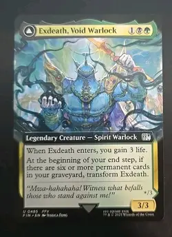 Exdeath, Void Warlock (Extended Art) Final Fantasy MTG Regular Near Mint - Image 1