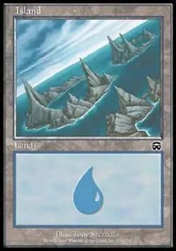 Island (338) -Foil Light Play MTG Mercadian Masques - Image 1