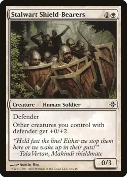 Stalwart Shield-Bearers - 46 - Rise of the Eldrazi - LP - Image 1