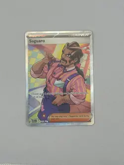 Pokemon TCG Sv02: Paldea Evolved Trainer Saguaro 255/193 NM/LP - Image 1