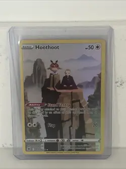 Pokemon TCG – Hoothoot 114/182 Illustration Rare – Scarlet & Violet Paradox Rift - Image 1