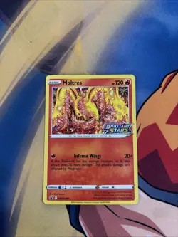 Moltres Stamped Holo Rare Pokemon Card, Black Star Promo, SWSH185 - Image 1