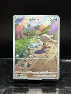 Paldean Wooper 102/094 Illustration Rare Pokemon ME02 Phantasmal Flames - Image 1