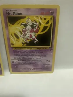 Pokemon Mr. Mime 27/130 Base Set 2 Non Holo Rare WOTC NM Plus Jynx - Image 2