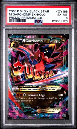 2016 POKEMON XY BLACK STAR PROMO M GARCHOMP EX #XY168 HOLO PSA 6 EX #120669120 - Image 1