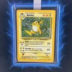 ⭐ Raichu 14/102 ⭐ Original Holo Rare Base Set Pokemon Card WOTC TCG 1999 - Image 1