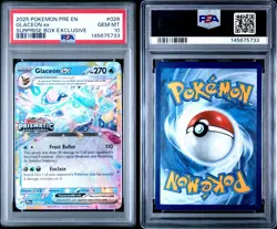 Pokemon Glaceon EX 026/131 PSA 10 Stamped Prismatic Surprise Box Exclusive - Image 2