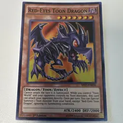 Konami Yu-Gi-Oh! Red-Eyes Toon Dragon SHVI-EN036 1st Ed Super Rare Foil - Image 1