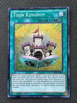 Yugioh Toon Kingdom 1st Edition Secret Rare DRL2-EN023 NM - Image 1