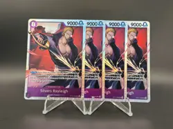 Silvers Rayleigh OP13-066 SR x4 Playset | Carrying On His Will One Piece TCG Eng - Image 1