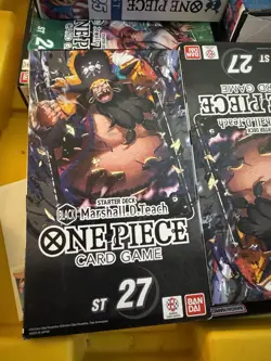 One Piece Card Game: Black - Marshall D. Teach Starter Deck (ST-27) - Image 1