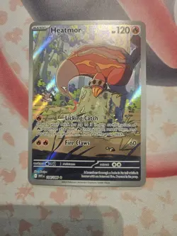 Pokemon TCG Heatmor Illustration Rare Card #104/086 SV White Flare - Image 1
