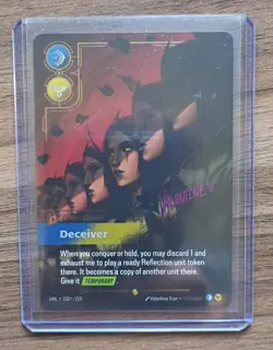 LeBlanc -Deceiver Overnumber Signature Card 235*/219 Riftbound English - Image 1