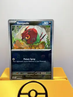 Pokemon TCG Venipede Black Bolt Reverse Holo Card 054/086 Master Ball - Image 1