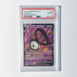 Unown V 065/195 PSA 10 Silver Tempest Gem Mint Graded Pokemon TCG Card - Image 1