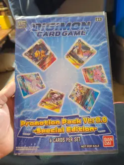 Digimon Card Game Promotion Pack Ver 0.0 -Special Edition- New & Sealed - Image 1