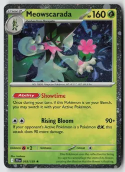 Meowscarada - (Cosmos Foil) 018/159 - Miscellaneous Cards & Products - PTCG - LP - Image 1