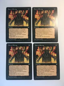 MTG Burnt Offering X4 - Ice Age Vintage Magic the Gathering Cards LP - Image 1
