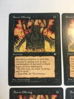 MTG Burnt Offering X4 - Ice Age Vintage Magic the Gathering Cards LP - Image 2