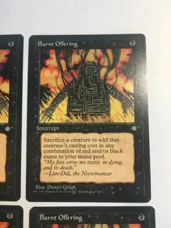 MTG Burnt Offering X4 - Ice Age Vintage Magic the Gathering Cards LP - Image 3