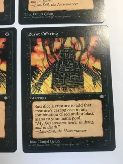 MTG Burnt Offering X4 - Ice Age Vintage Magic the Gathering Cards LP - Image 4