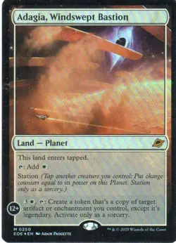 MTG: Edge of Eternities: Foil Adagia, Windswept Bastion: LP Condition - Image 1