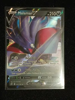 Pokemon TCG Malamar V 121/192 Swsh02: Rebel Clash Ultra Rare Holo Card - Image 1