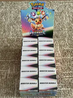 Pokemon TCG: Prismatic Evolutions Booster Bundle Display Case Unsealed - Image 2