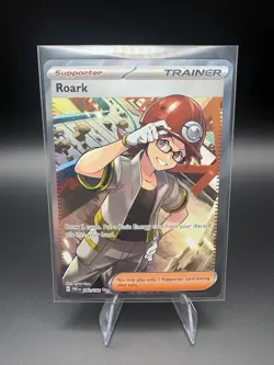 Roark 242/182 Paradox Rift Ultra Rare Full Art Supporter Pokemon - Image 1