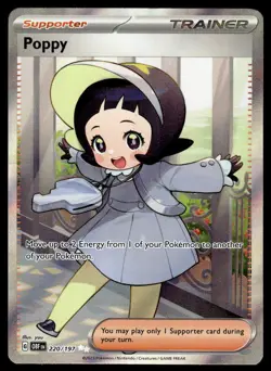 Pokemon TCG SV03: Obsidian Flames #220/197 Poppy Holo LP - Image 1