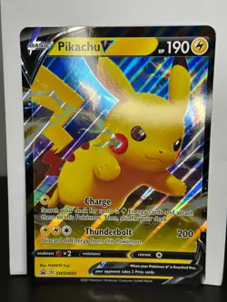 Pikachu V SWSH061 Black Star Promo JUMBO 2021 - Pokemon TCG NM - Image 1