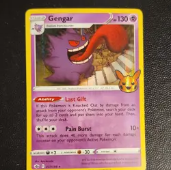 Pokemon TCG Gengar 057/198 Chilling Reign Holo Rare Stage 2 130 HP Pain Burst - Image 1