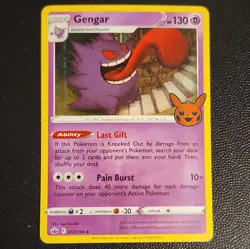 Pokemon TCG Gengar 057/198 Chilling Reign Holo Rare Stage 2 130 HP Pain Burst - Image 2