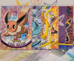 Pokemon Topps Set Eevee Vaporeon Jolteon Flareon Espeon Umbreon - Image 1