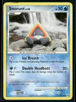 Snorunt 75/99 Common Arceus Pokemon Damaged - Image 1