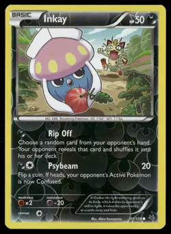 Inkay 41/108 Common Roaring Skies Pokemon Reverse Holo Lightly Played - Image 1