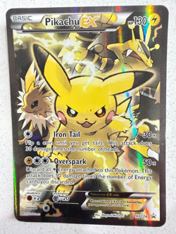 Pokemon Pikachu EX XY124 Full Art Holo Black Star Promo 2016 - Image 1