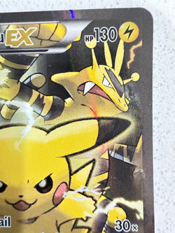 Pokemon Pikachu EX XY124 Full Art Holo Black Star Promo 2016 - Image 5