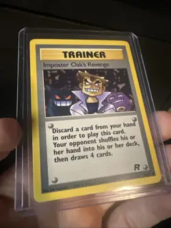 Imposter Oak's Revenge 76/82 Team Rocket-Unlimited Edition Pokemon Regular - Image 1